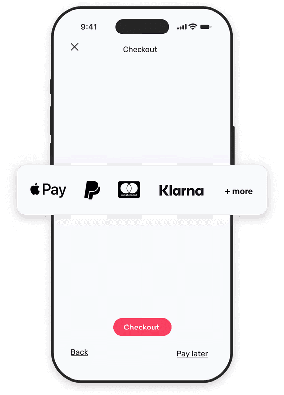 Mockup payment screen