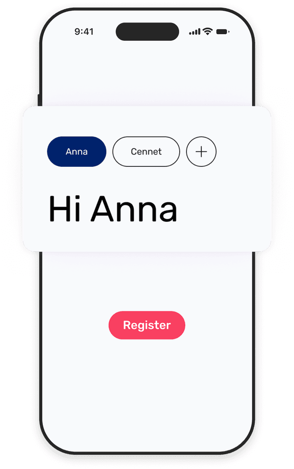App Mockup: Registration