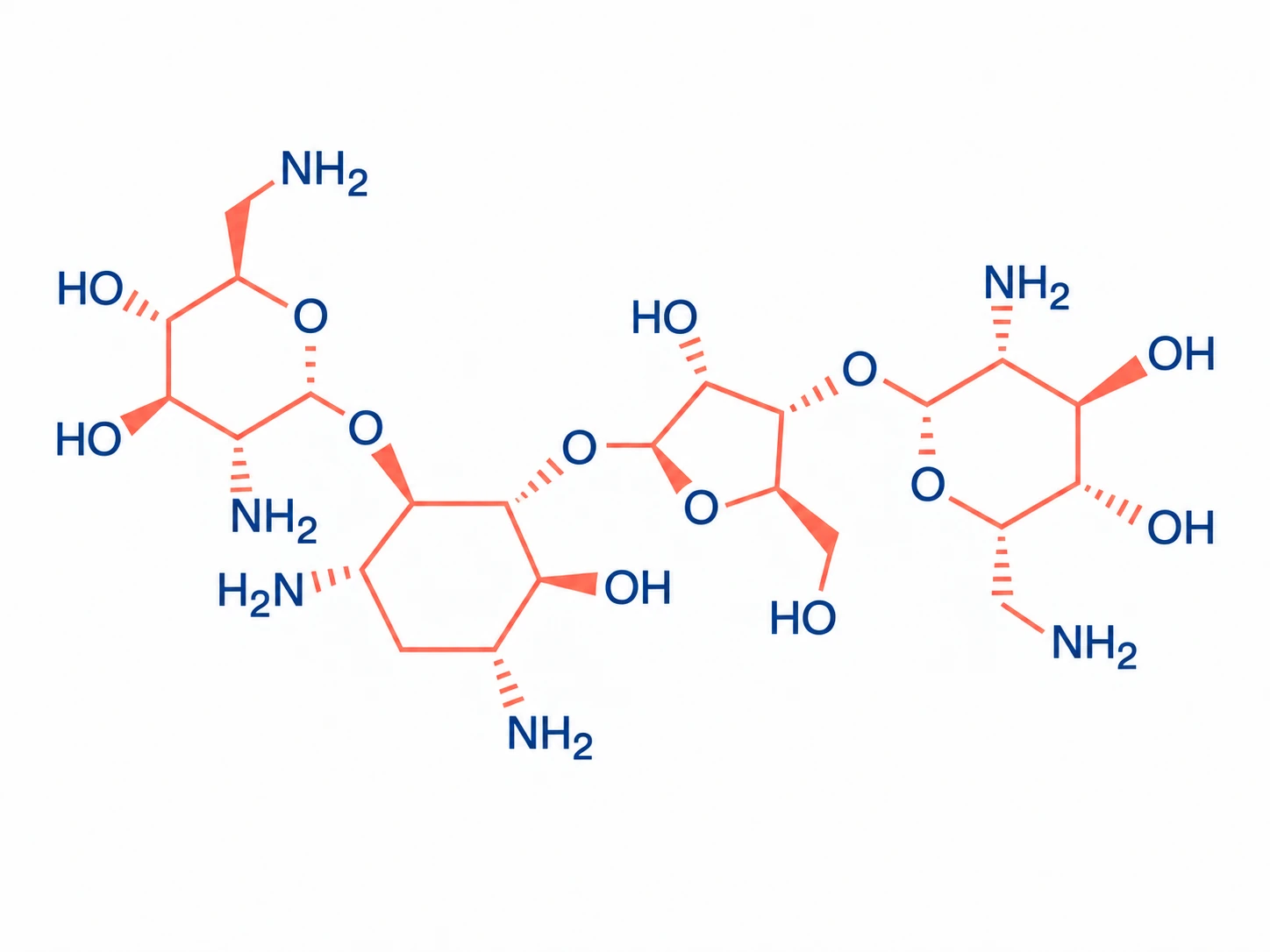Strukturformel Neomycin